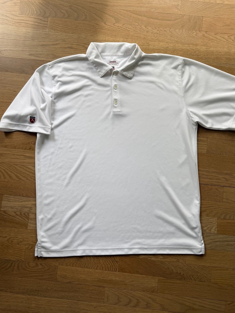 Antigua Desert Dry White Short-Sleeve Performance Polo L Golf